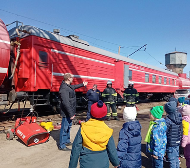 Экскурсия на Пожарный поезд ст. Магдагачи